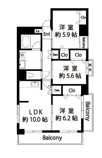メイト扇 間取り図