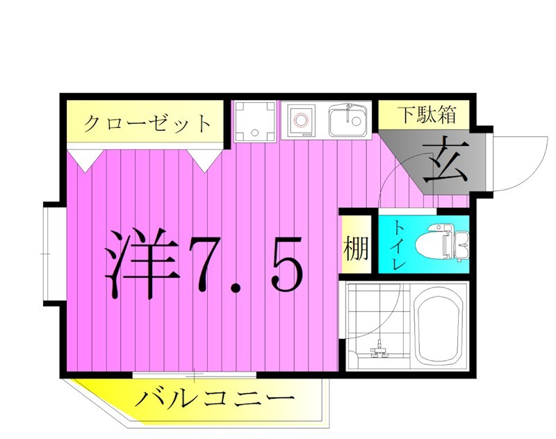 桜華杏 間取り図