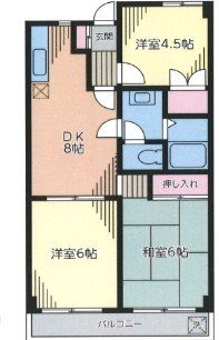 パークヒルズ入谷 間取り図