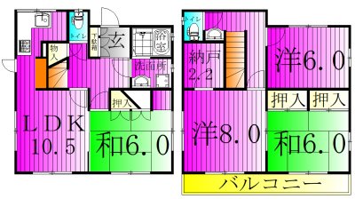 宿連寺戸建 間取り