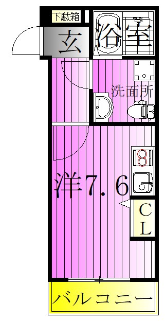 エストゥルース亀有 間取り図