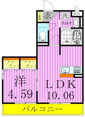 セジュール西新井  間取り図
