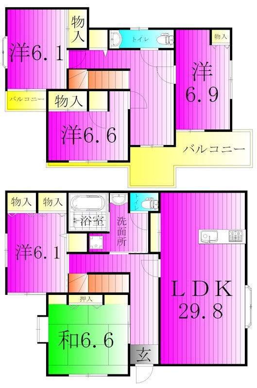 柏市旭町2丁目貸家 間取り