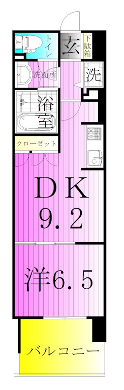 レジディア南千住 間取り図