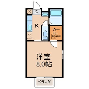 シャ・ブラン 101号室 間取り