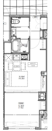 ルミーク北千住 間取り図