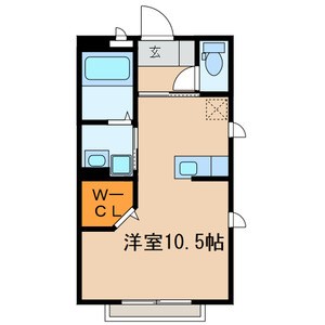 Side3 201号室 間取り
