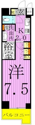 ルーブル五反野 間取り図