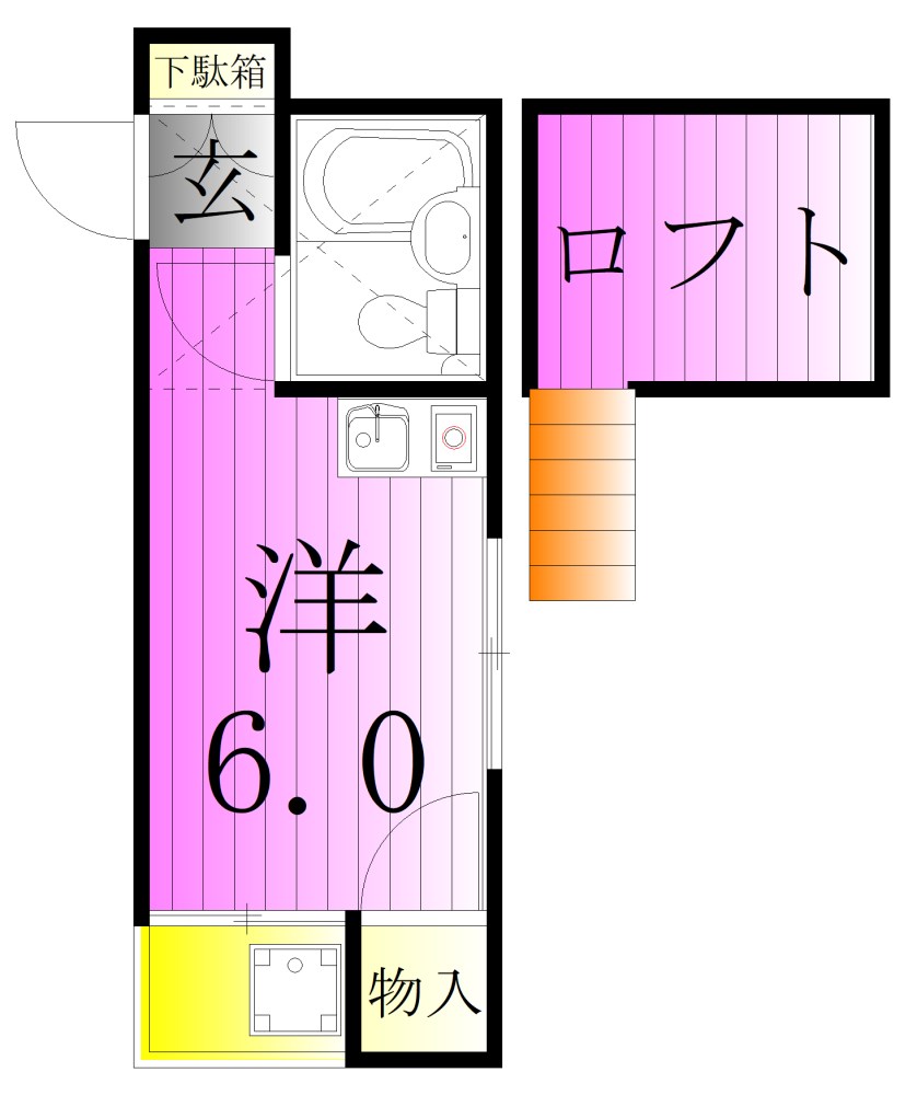 ブルーメ一ツ家33 間取り図