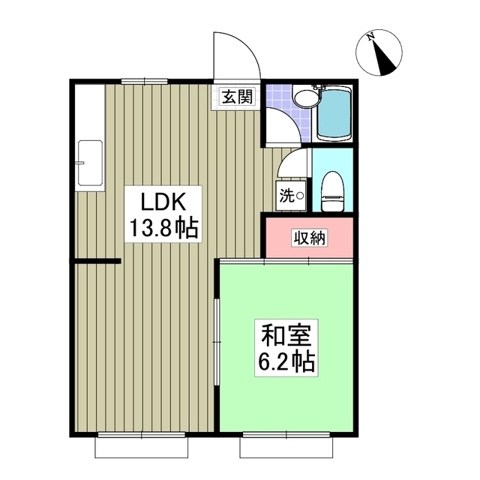 アメリカンハイツＢ 103号室 間取り