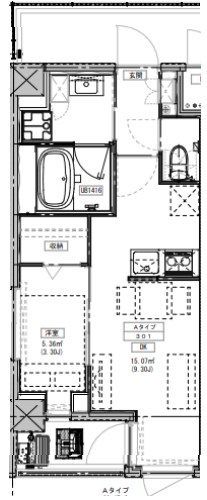 ルミーク北千住 間取り図