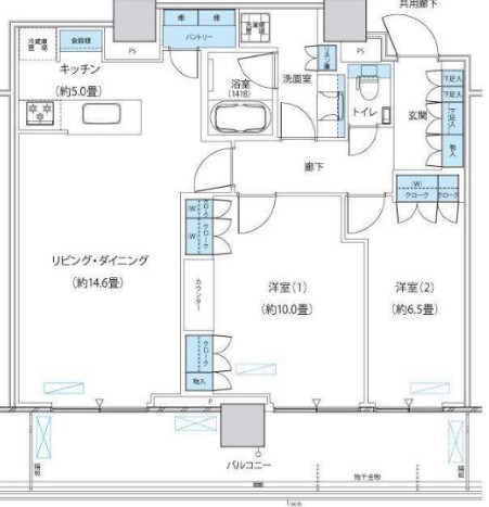 パークシティ柏の葉キャンパス　ザ・ゲートタワー　ウエスト 3411号室 間取り