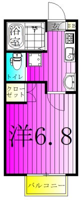 アーバンヒルズ柏 101号室 間取り