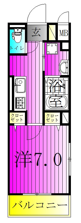 ソルス・おおたか 101号室 間取り