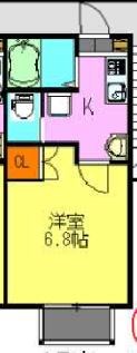 仮称）柏共同住宅 203号室 間取り