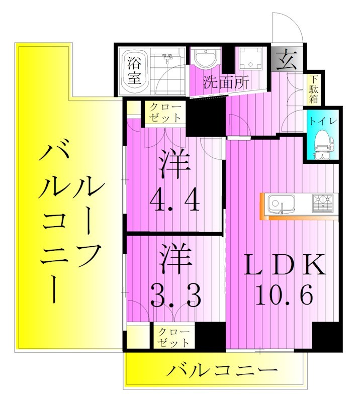 メトロステージ亀有 間取り図