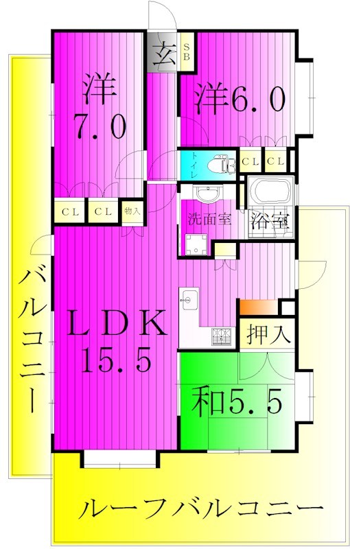 レーベンハイム柏 902号室 間取り