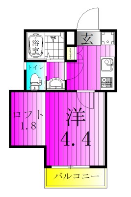KEIAI RESIDENCE 五香 101号室 間取り