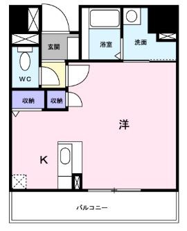 ユノディエール 1004号室 間取り