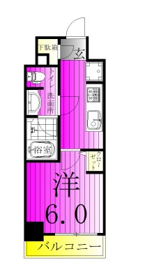 S-RESIDENCE松戸Irise  307号室 間取り