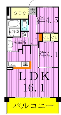 ART RESIDENCE IN OoTAKA-no-MORI 203号室 間取り