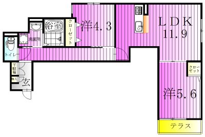 セレスティア六町Ⅲ 間取り図