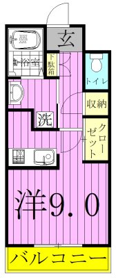 コートウィッシュ 306号室 間取り