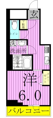 N-stage松戸 401号室 間取り