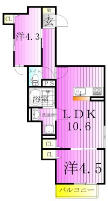 セレスティア六町Ⅲ 間取り図