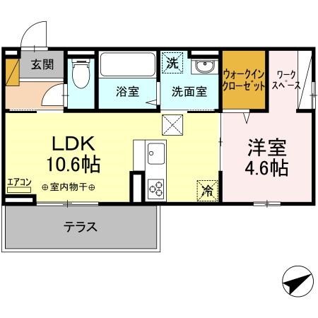 エミネンス 202号室 間取り