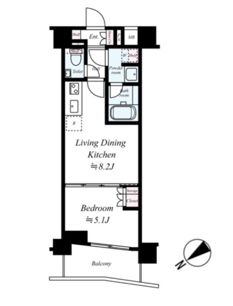 パレステージ町屋参番館 間取り図