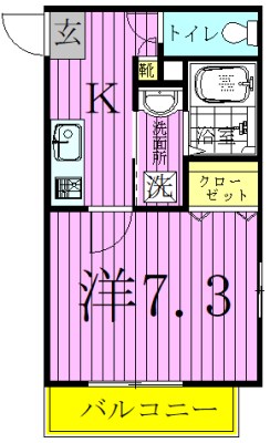 メゾン・ド・ソレイユ千住北 間取り図