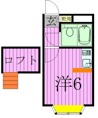 ベルピア北松戸1-1 204号室 間取り
