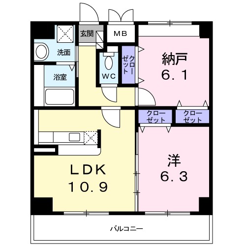 コーラル　ブルー  間取り図