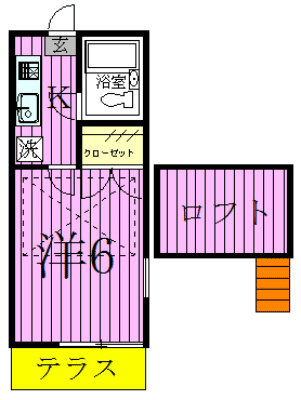 ジュネパレス松戸第５１９ 104号室 間取り