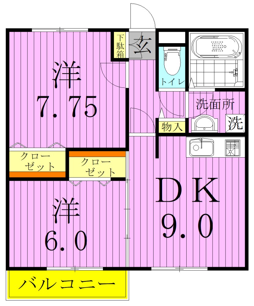 グランディール 間取り図