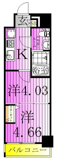 アーバハイツ六町2号館 間取り図