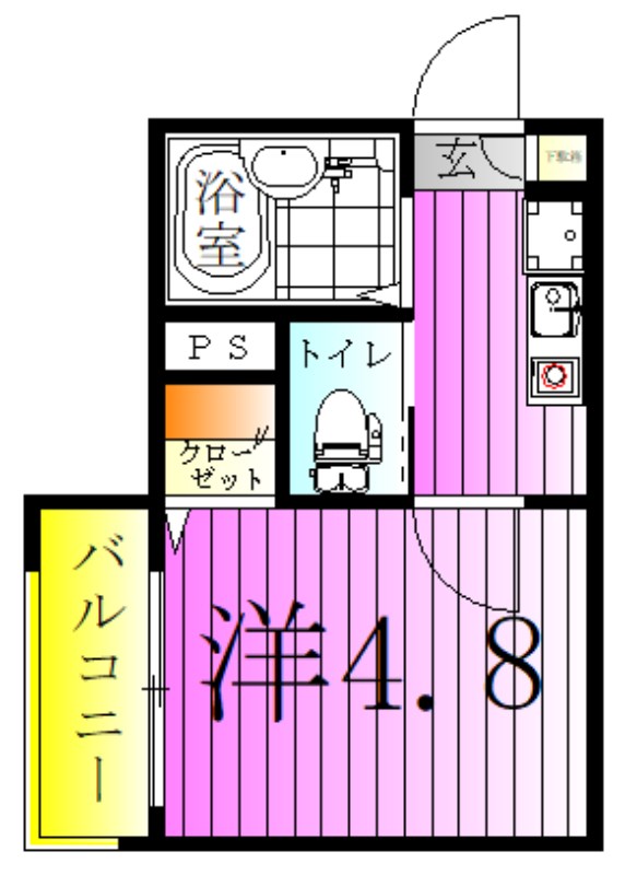メルディア西新井栄町 間取り図