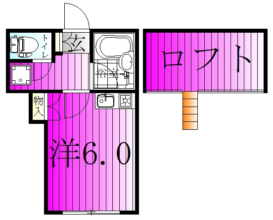 コーポ逆井 213号室 間取り