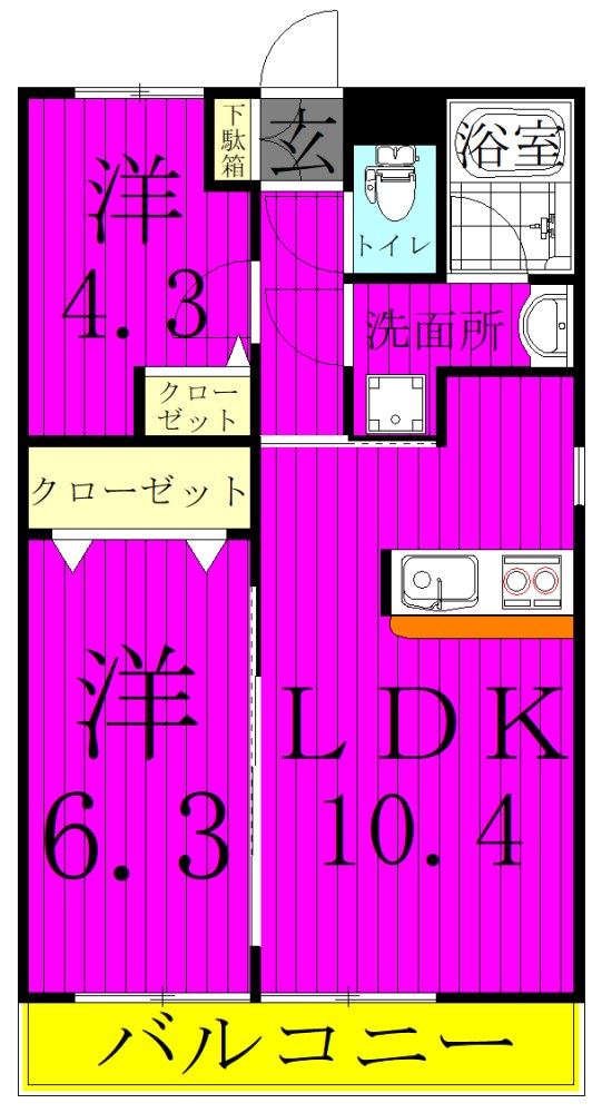 アクロポリス保木間 間取り図