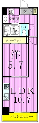 レジデンス　ラフィネ 202号室 間取り