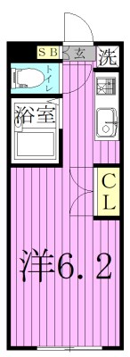 ビートルズスクエア 313号室 間取り