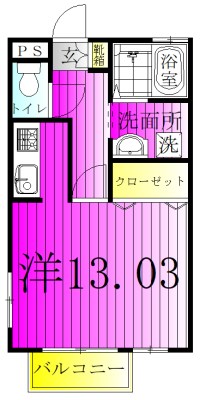 セジュール南柏Ⅱ 109号室 間取り