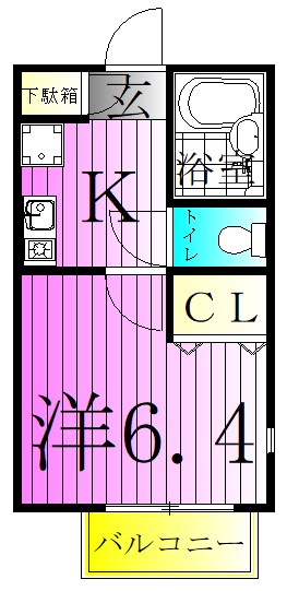 リリックコート金町 間取り図