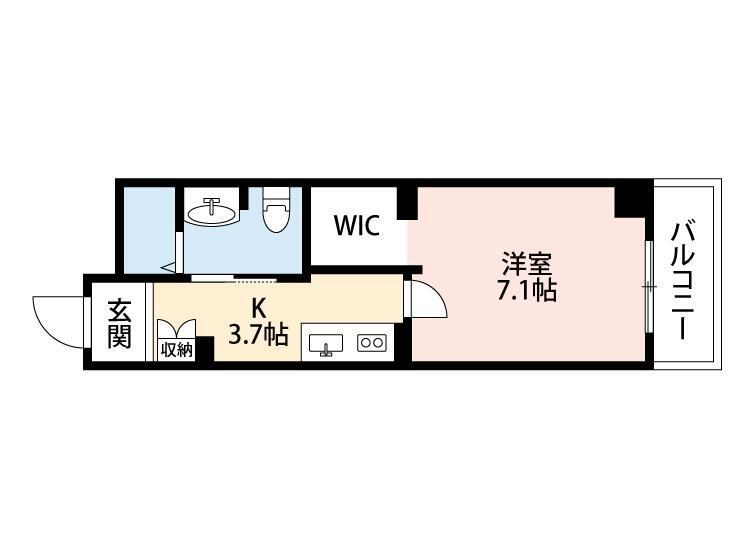 EXCELLMAISON　MATSUDO 101号室 間取り