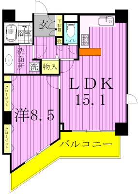 アコール北千住 間取り図