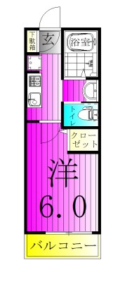 ヒルズ五香 101号室 間取り