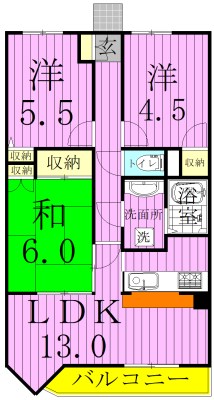 センチュリー馬橋 405号室 間取り