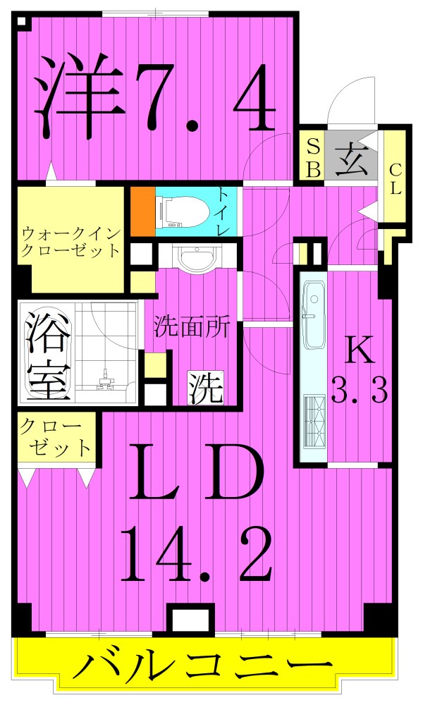 アコール北千住 間取り図