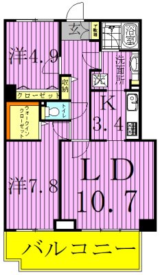 アコール北千住 間取り図